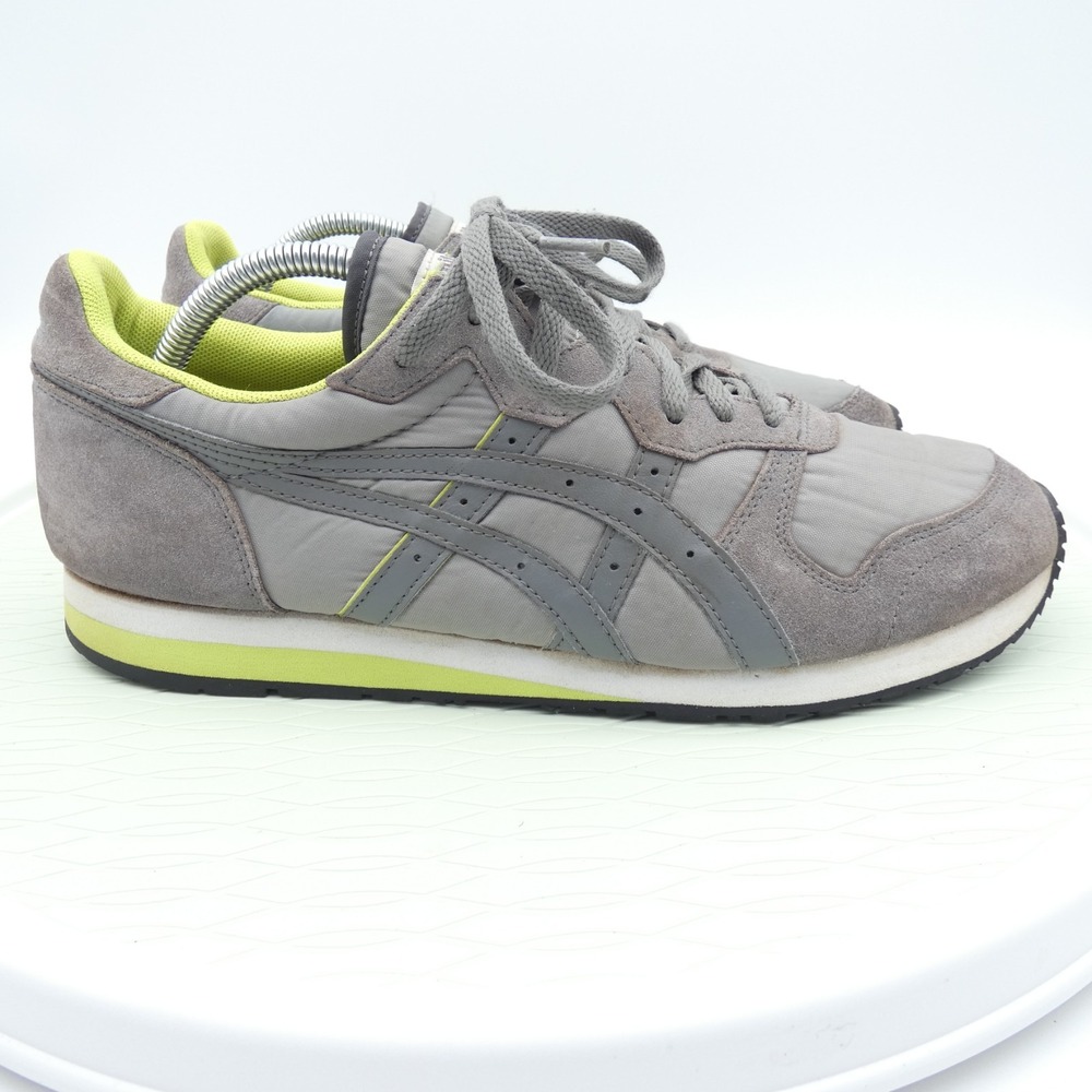 Asics OC Runner DL301 Mens 11.5 Trainers Shoes Gray Leather Athletic Sneakers